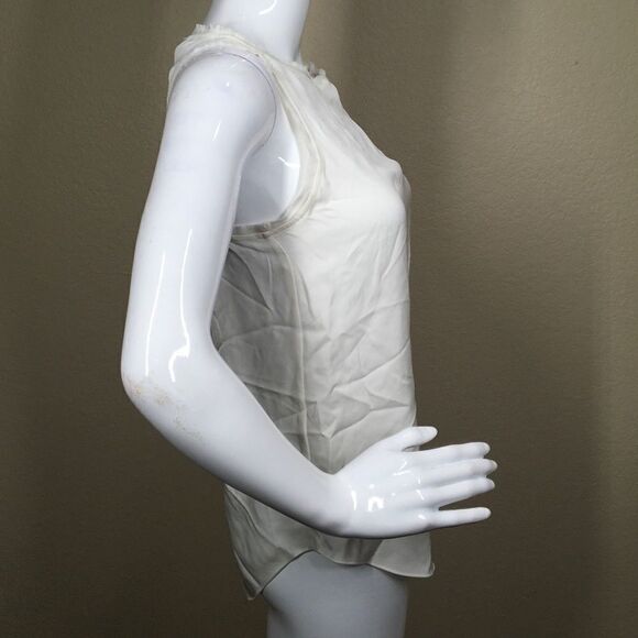 Theory Modern Racerback Silk Georgette Tank (C2) - Picture 3 of 8